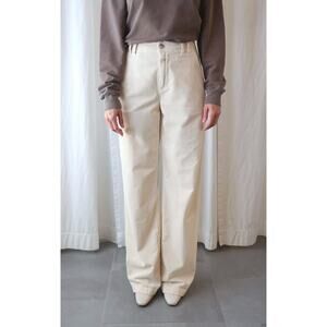 CLOSED Braden Corduroy Pants‎ Cream White Women's Size 27 NWT Boho Cords Minimal